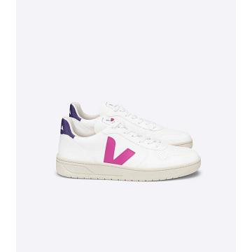 Veja V-10 CWL Schoenen Dames White/Purple | NL 580TCE